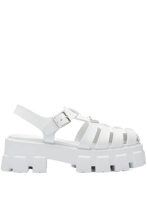 prada rubber dipped shoes|White Monolith Rubber Sandals .